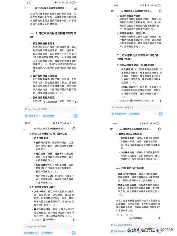 I技术对红木家具品牌营销的影响与作用AG旗舰厅入口Deepseek回答A(图3)